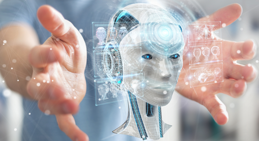 Business Leader with AI Interface